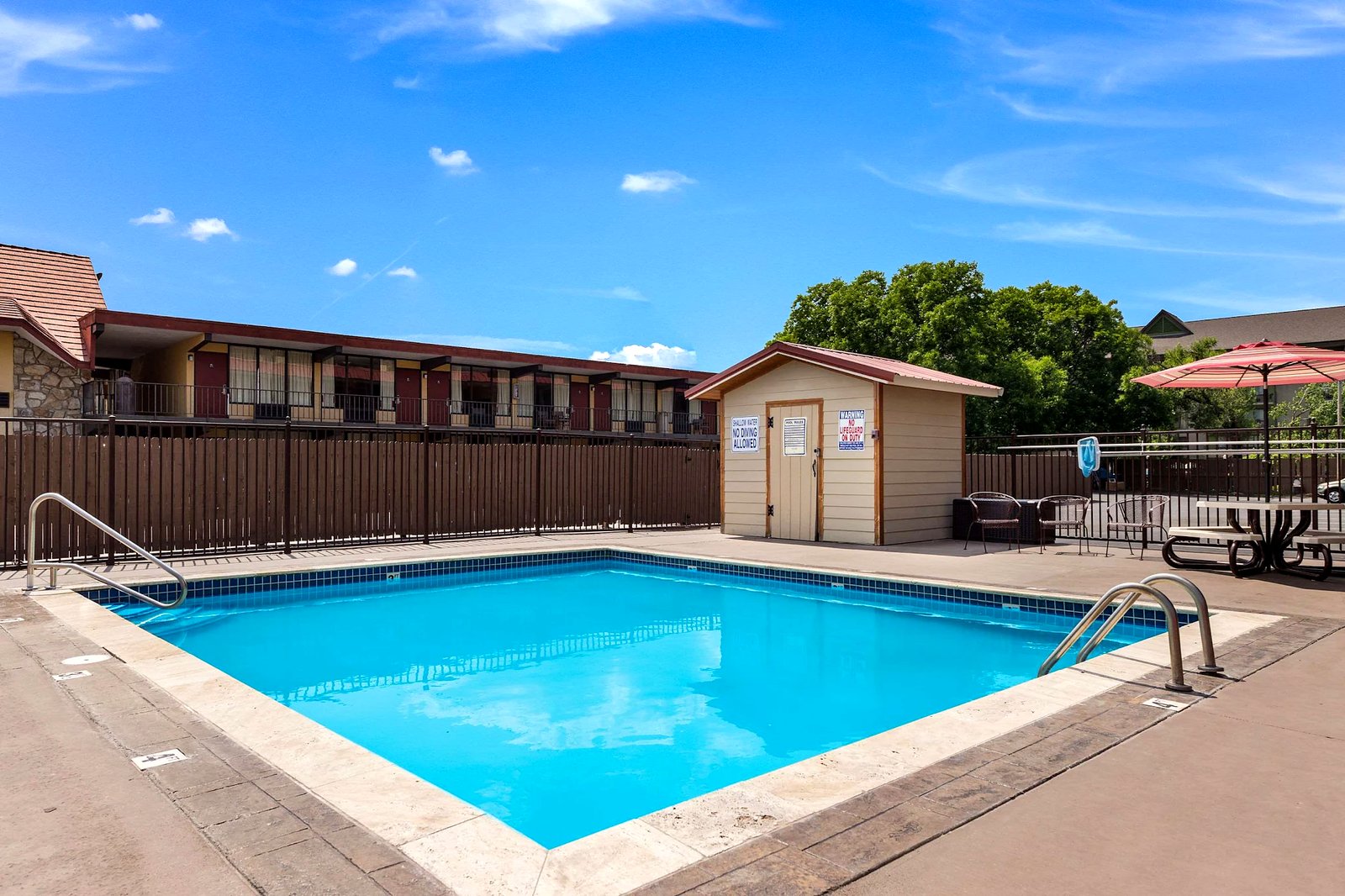 Outdoor pool at Lodge at Mill Creek